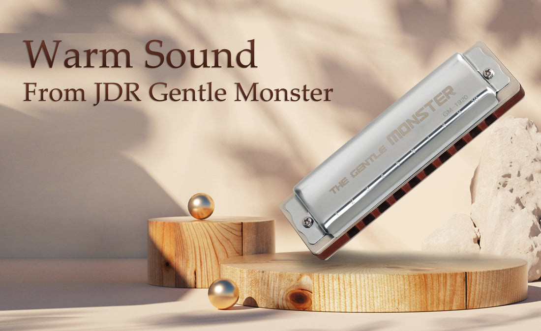 Feel the warm sound of the Gentle Monster blues harmonica