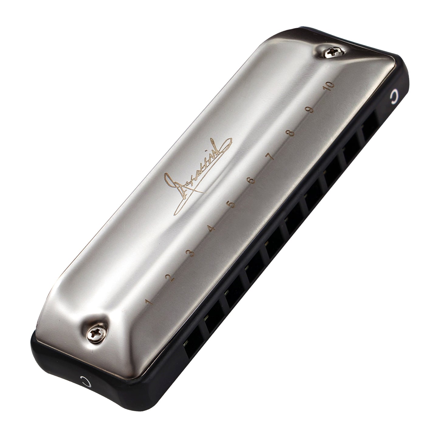 The New Assassin blues harmonica cover is made of uncoated stainless steel, making it environmentally friendly and non-toxic. 01C Compromise Tuning