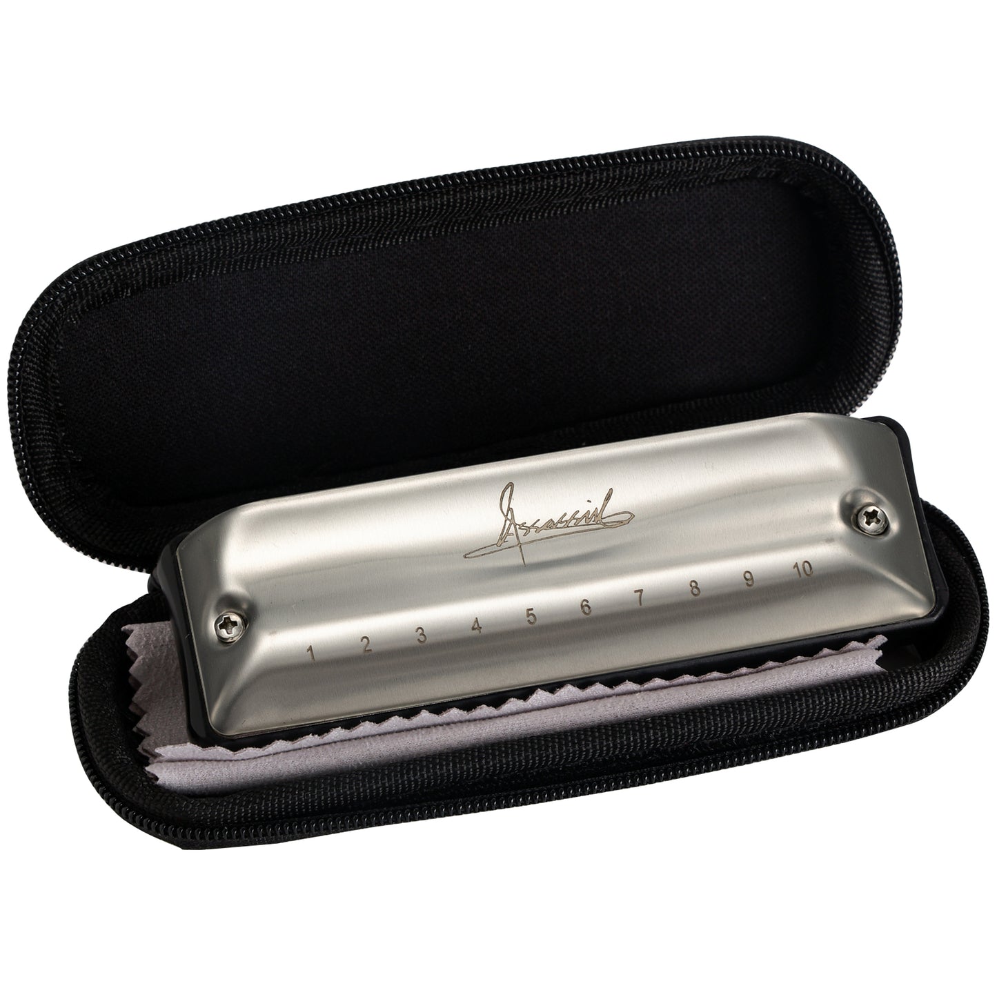 The New Assassin blues harmonica cover is made of uncoated stainless steel, making it environmentally friendly and non-toxic. 01C Compromise Tuning