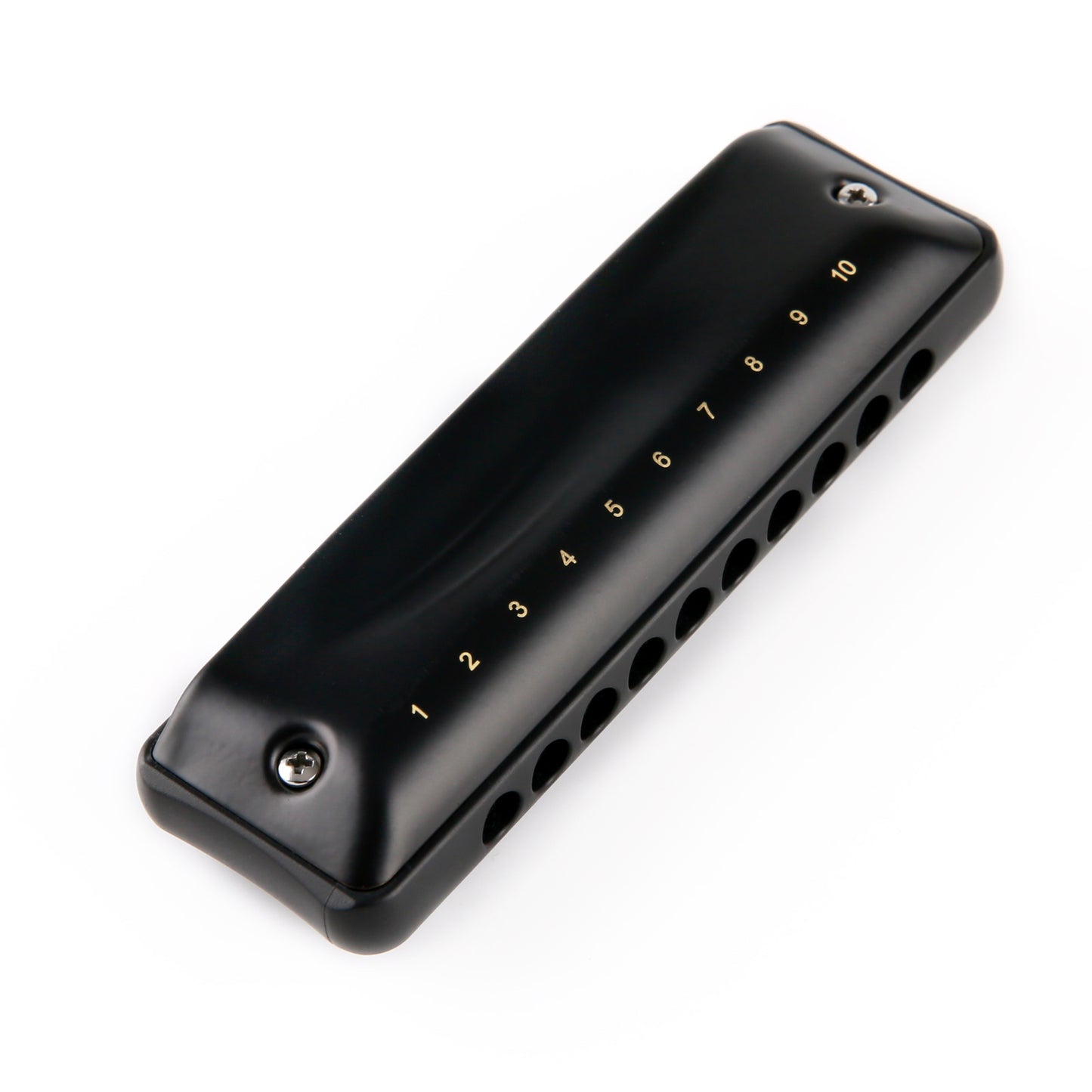 JDR Ninja Harmonica uses sensitive phosphor bronze reeds on a 1.2mm plate for rich tone and airtightness. Its rounded ABS comb aids high-pitch clarity.