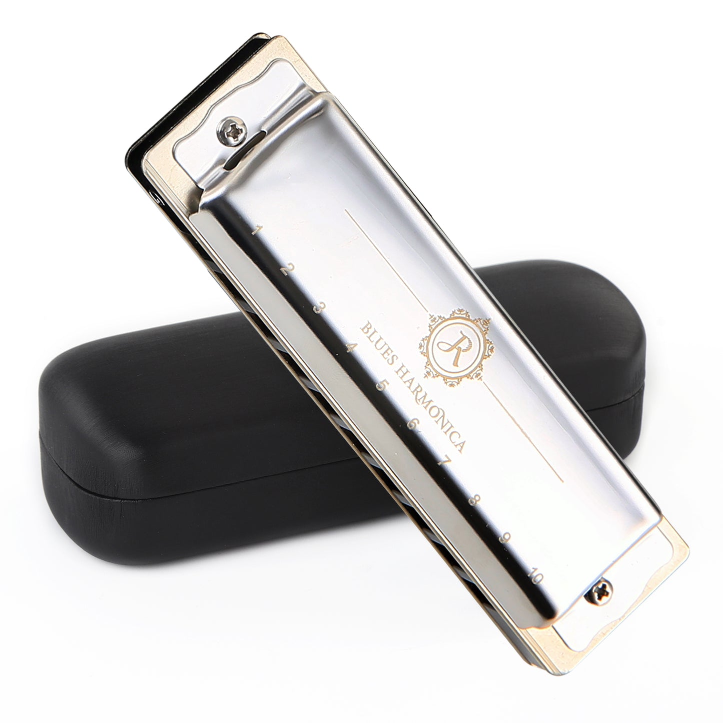 The JDR North blues harmonica features high-end phosphor bronze reeds, 1.2mm thick plates,covers with ergonomic concave arcs for airtightness