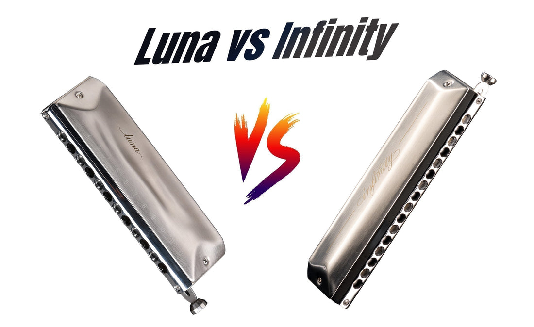 JDR Luna vs Infinity: Differences Between 12‑Hole and 16‑Hole Chromatic Harmonicas
