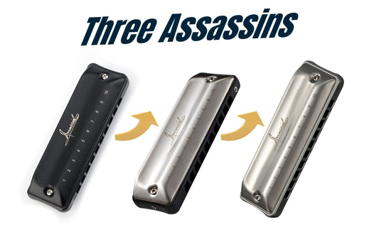 🎯 Meet the Assassin Series: Three Blues Harmonicas, Three Levels of Power
