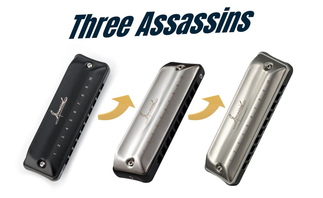 🎯 Conoce la serie Assassin: tres armónicas Blues, tres niveles de potencia