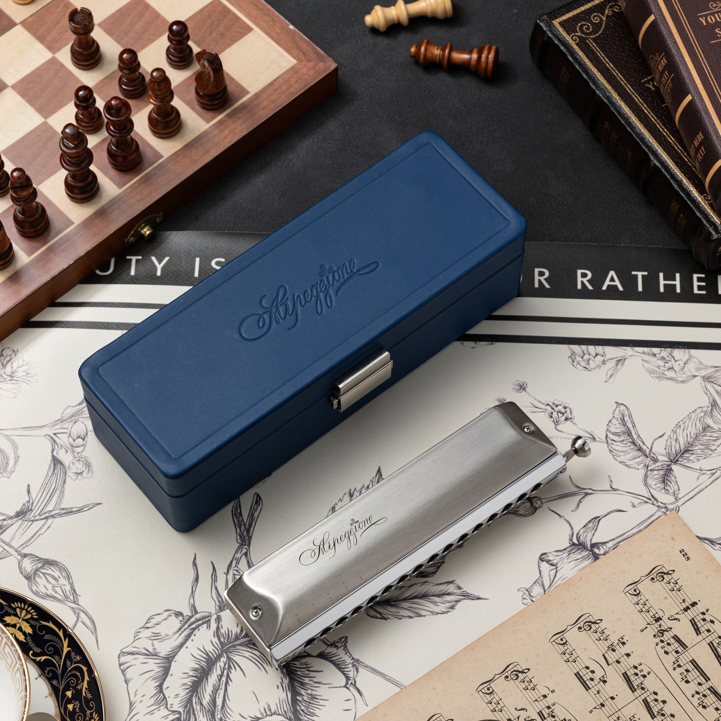 JDR Arpeggione Chromatic Harmonica Premium Chromatic Harmonica with Segment Reed Design