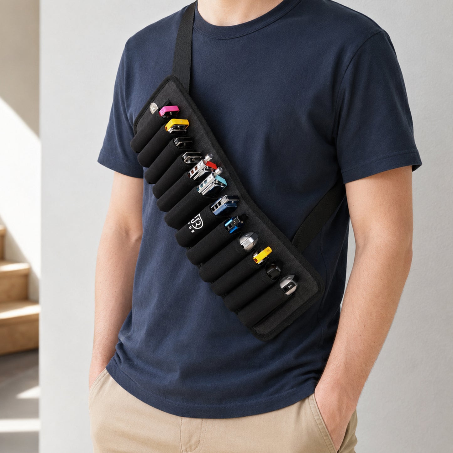 Estuche de transporte para armónica JDR, estuche de transporte para armónicas con correa para el hombro, estuches de exhibición con cremallera para 4, incluidos armónicas Trochilus y Blues 