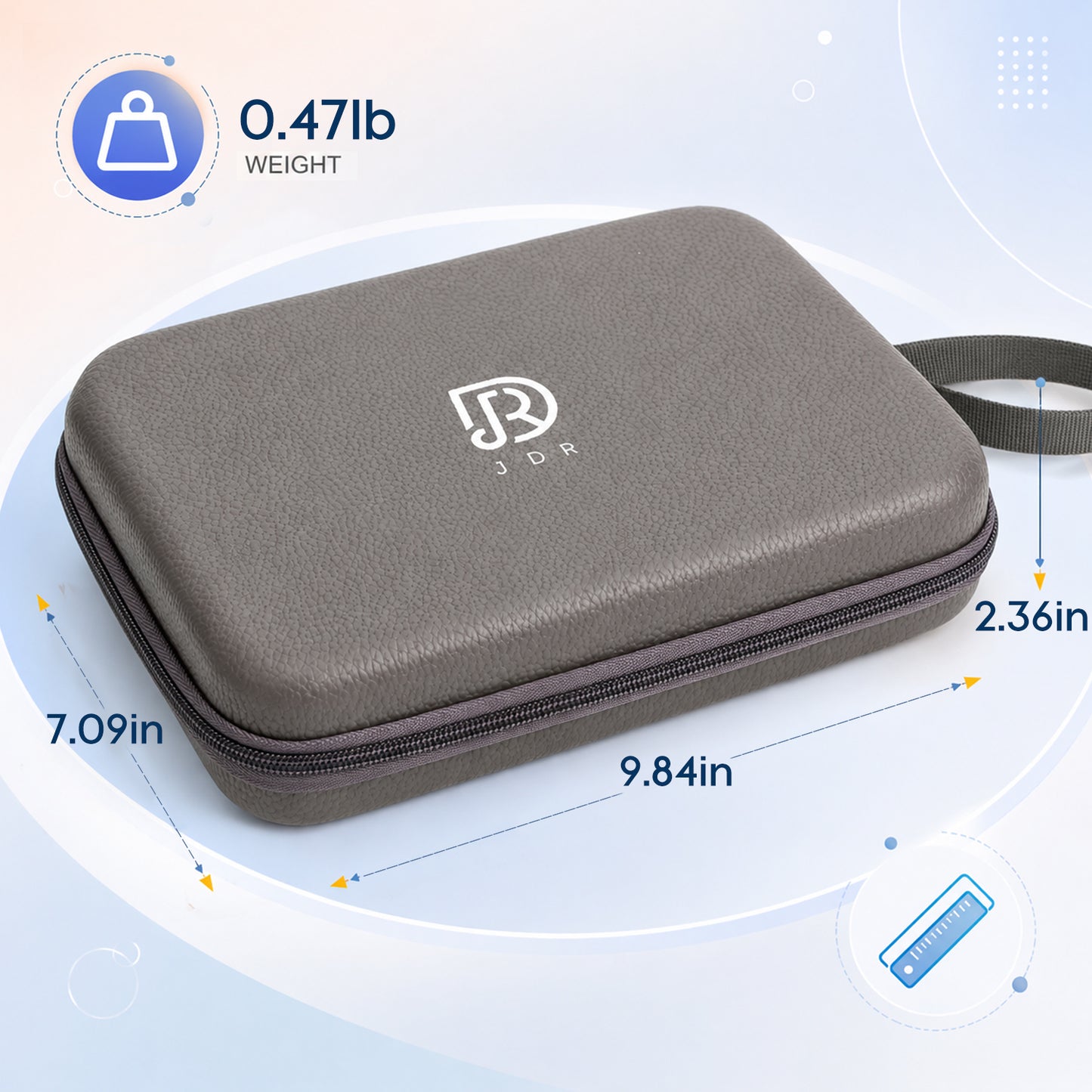 Estuche de transporte para armónica JDR, estuche de transporte para armónicas con correa para el hombro, estuches de exhibición con cremallera para 4, incluidos armónicas Trochilus y Blues 