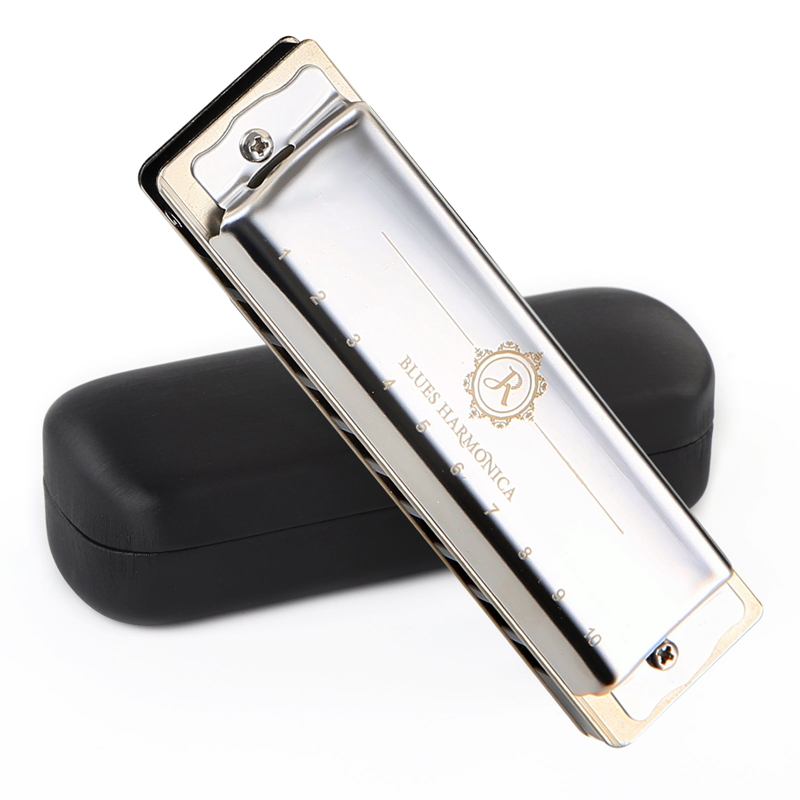The JDR North blues harmonica features high-end phosphor bronze reeds, 1.2mm thick plates,covers with ergonomic concave arcs for airtightness