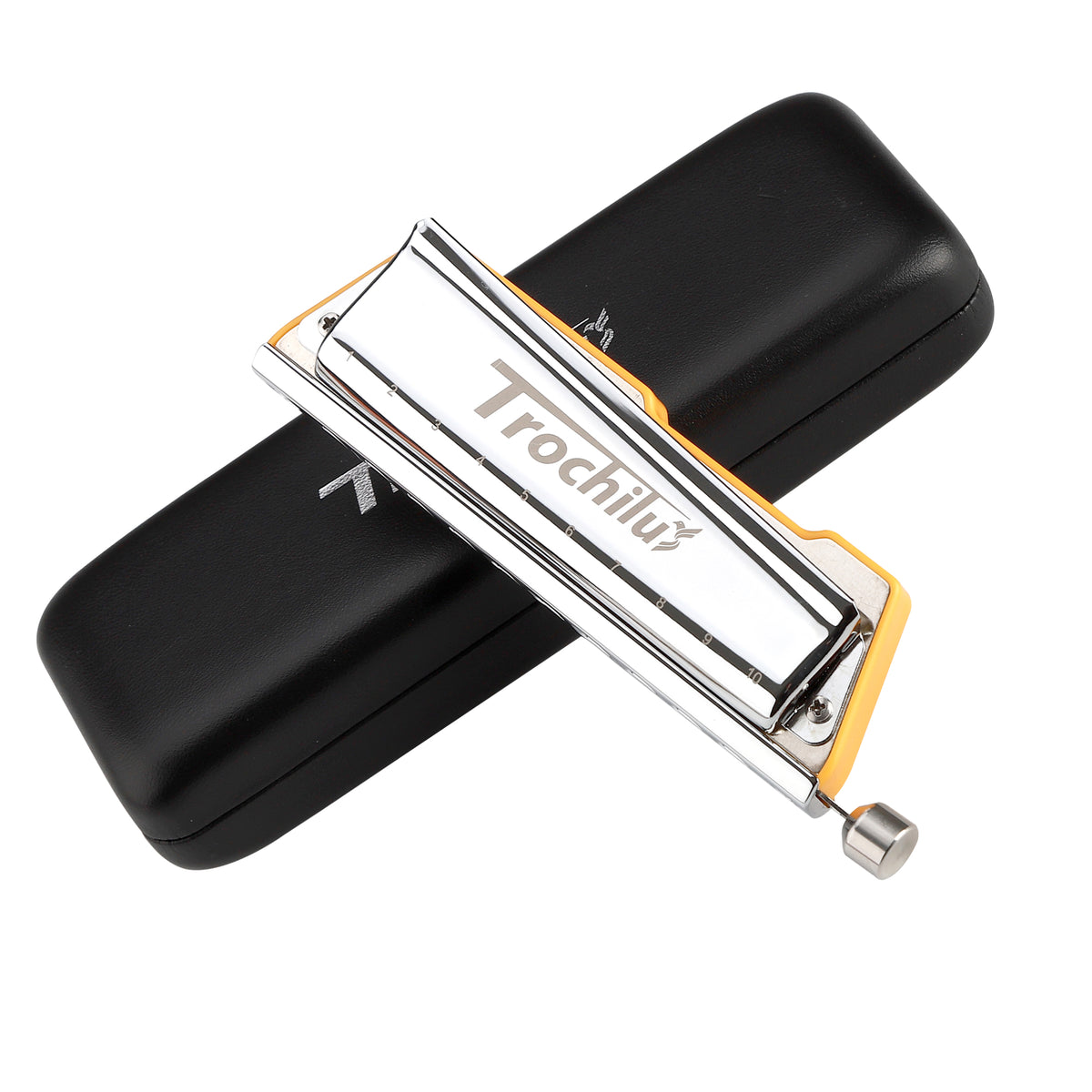 JDR Trochilus 10 Trous Harmonica Chromatique Clé de Bb Armonica Harpe Sans Soufflet Orgue à Bouche Chromonica avec Etui pour Adultes Professionnels Débutants (Blues/Ritcher Tuning Clé de Bb JDR Trochilus 10 Trous Harmonica Chromatique Clé de Bb Armonica Harpe Sans Soufflet Orgue à Bouche Chromonica avec Etui pour Adultes Professionnels Débutants (Blues/Ritcher Tuning Clé de Bb
